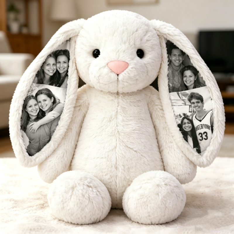 Custom Photo Bunny Plush