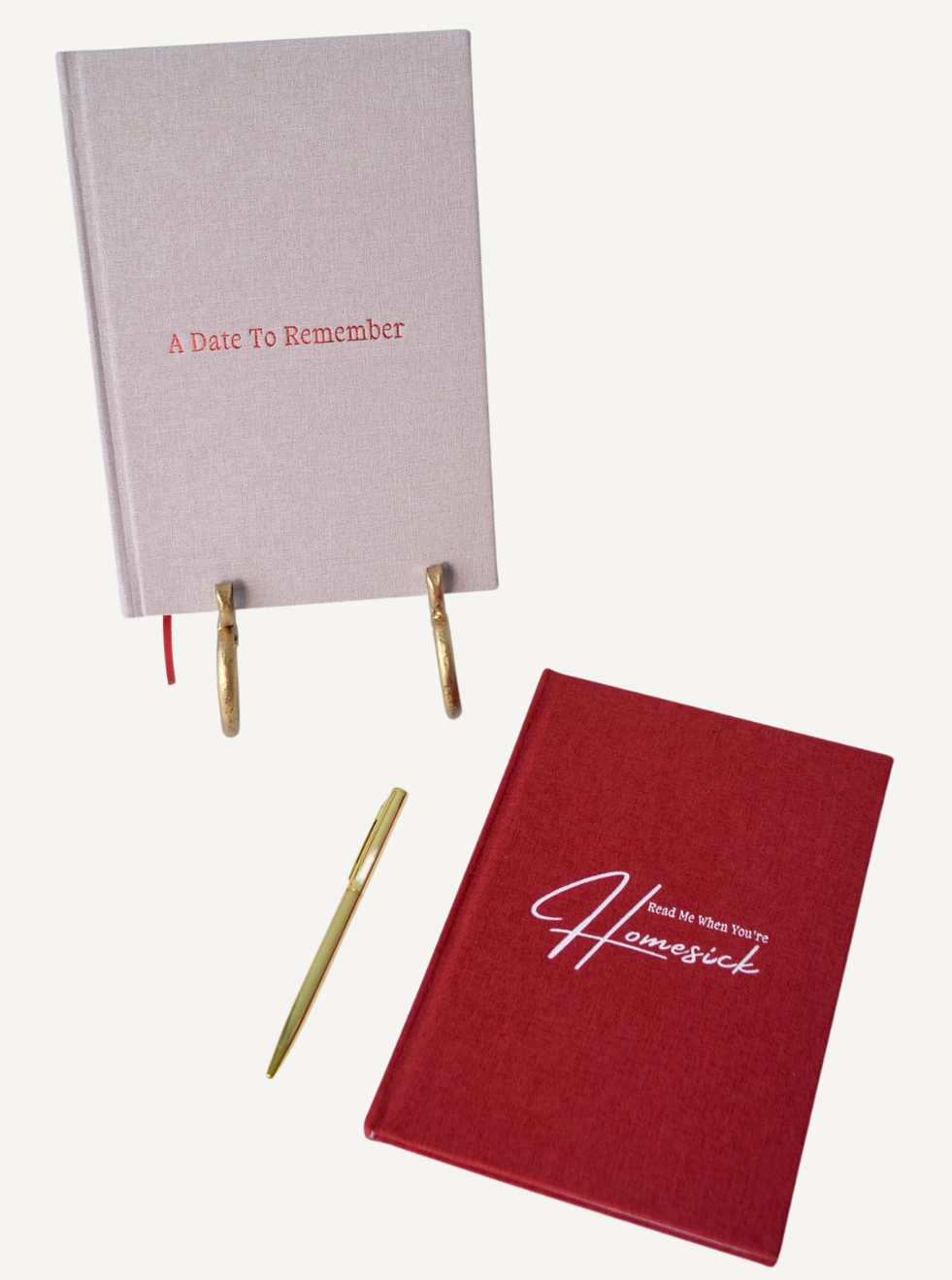Paquete de diario de pareja: una cita para recordar + Léame cuando sientas nostalgia