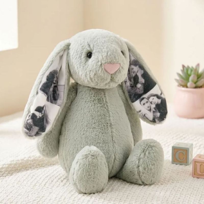 Custom Photo Bunny Plush
