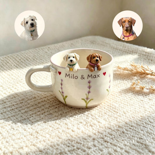 Personalized Handmade 3D Pet Figure Mug
