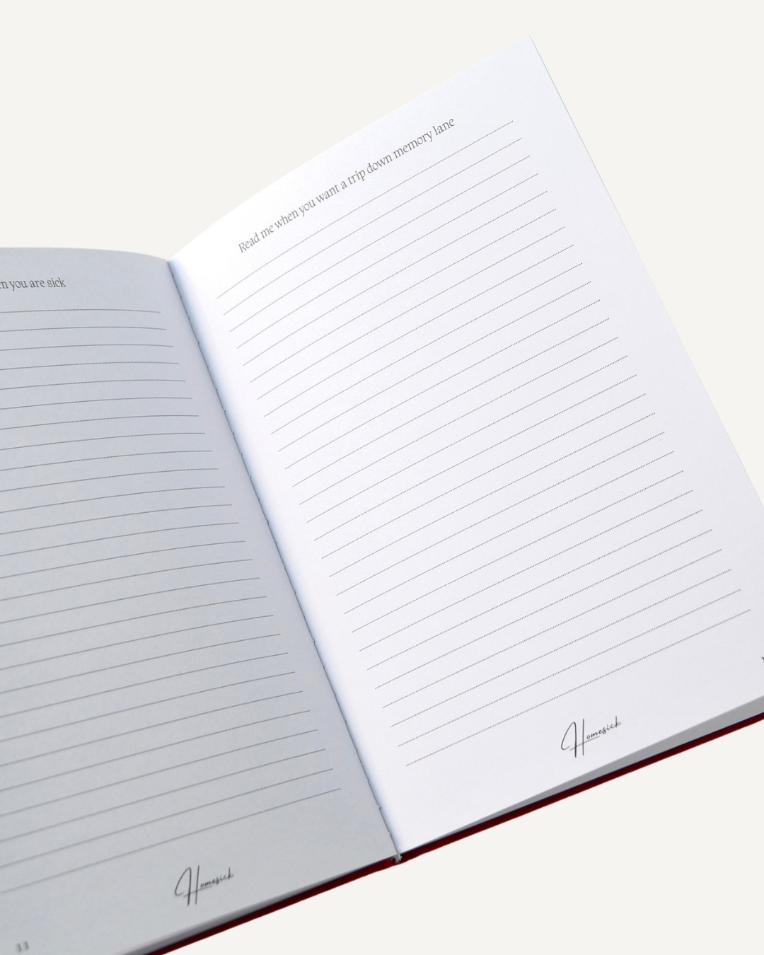 Read Me When You're Homesick Keepsake Journal